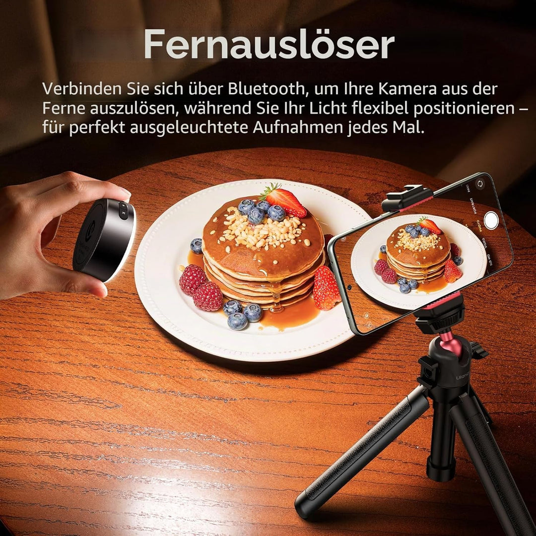 ULANZI MFL01 2-in-1 Magnetischer Handyblitz & Selfie-Licht für iPhone und Android mit Bluetooth-/Tas
