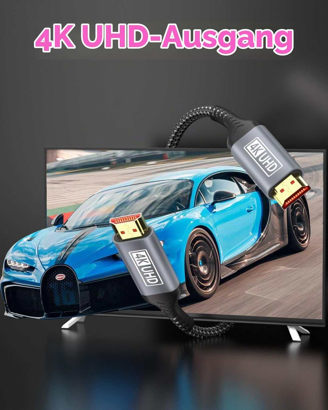 4K HDMI Kabel 10M, Ultra HDMI 2.0 Kabel High Speed 18Gbps Unterstützung HDR, HDCP2.2, Ethernet, 3D,
