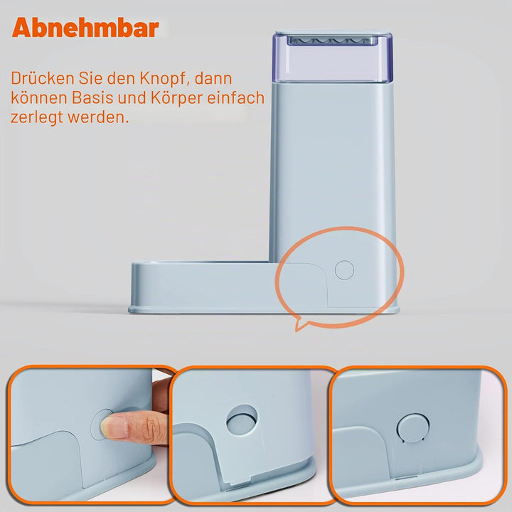 Automatischer Katzenfutterspender und Wasserspender im Set 2 Packungen Hund 1 Gallone für kleine, mi