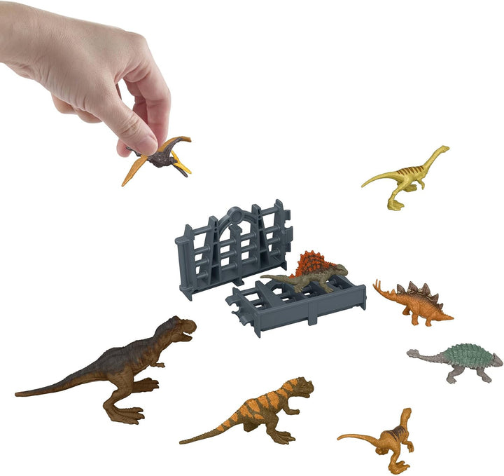 Mattel Jurassic World Adventskalender, 24 Tage, 19 Mini-Dinosaurier