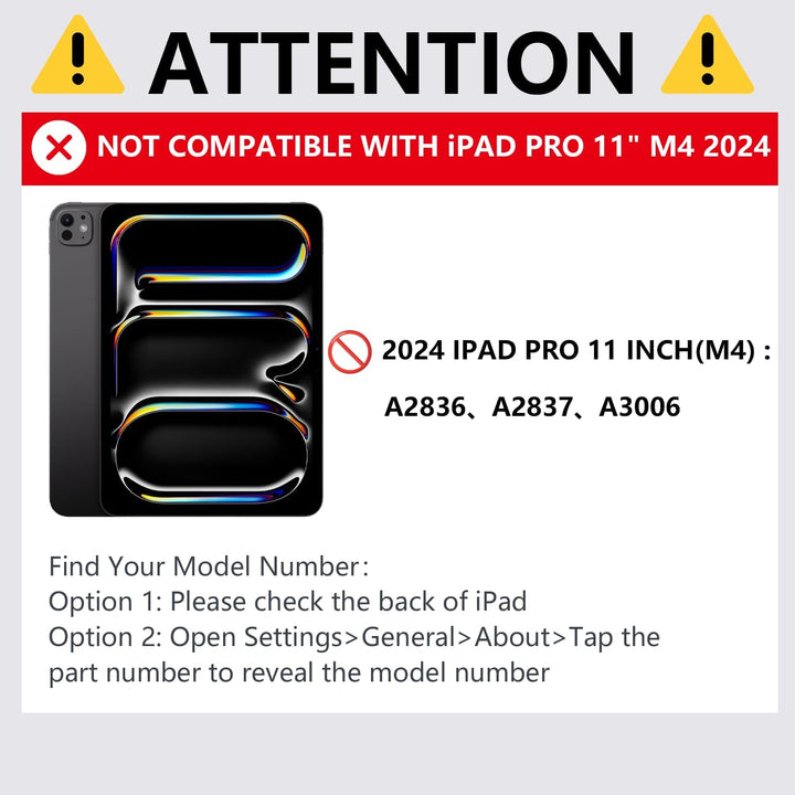 Magic Keyboard für Air 11 Zoll (M2 2024/M3 2025)&iPad Pro 11“ (1st/2nd/3rd/4th) und 10.9“ Air 5/4th