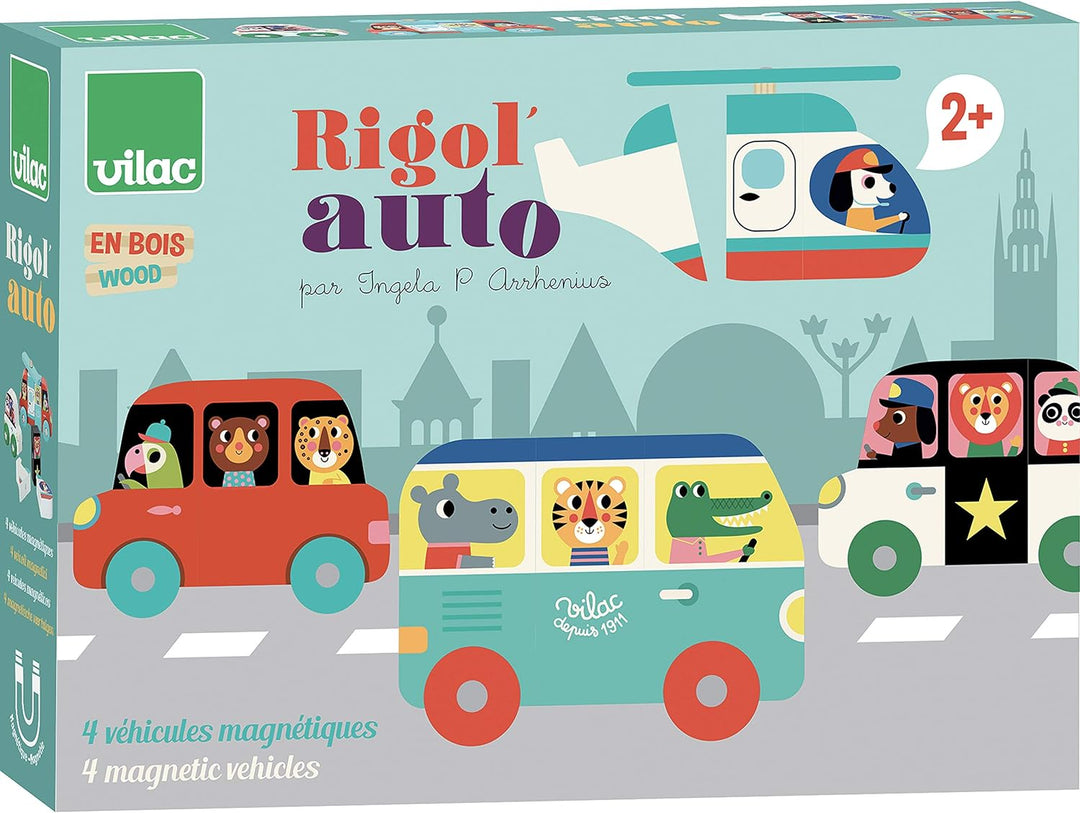 Vilac - Rigol'auto Ingela P. Arrhenius, magnetisch, Mehrfarbig (XVC-7603)