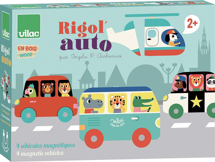Vilac - Rigol'auto Ingela P. Arrhenius, magnetisch, Mehrfarbig (XVC-7603)