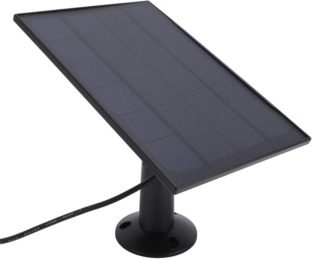 8W Solar Panel für Vogel Feeder Kamera, 2 in 1 Verbessertes, Wetterfest 360 Grad Einstellbares USB C