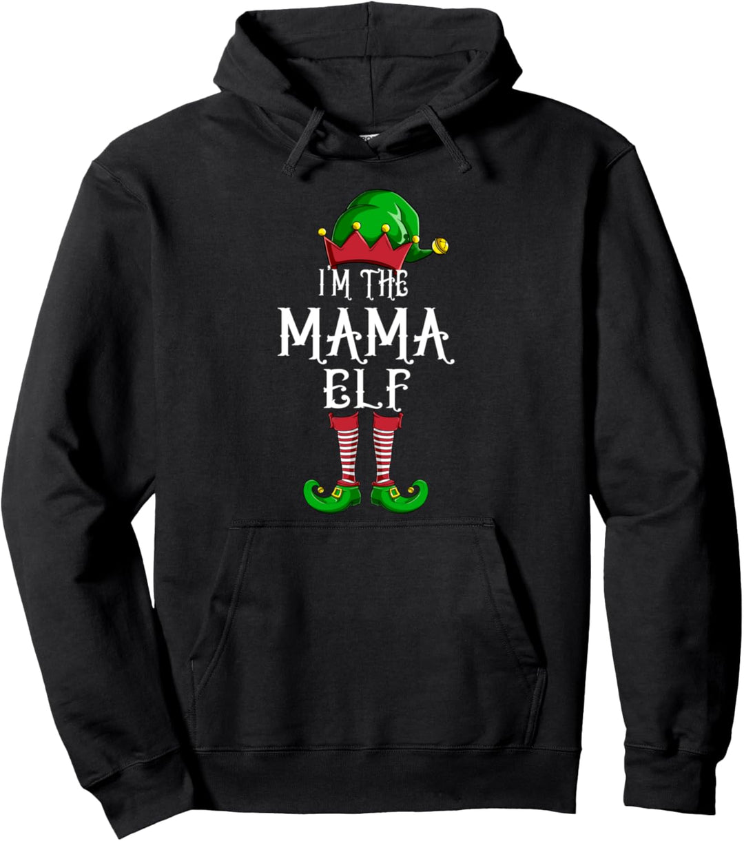 Mama Elf Weihnachtself Partnerlook Weihnacht Familien Elf Pullover Hoodie