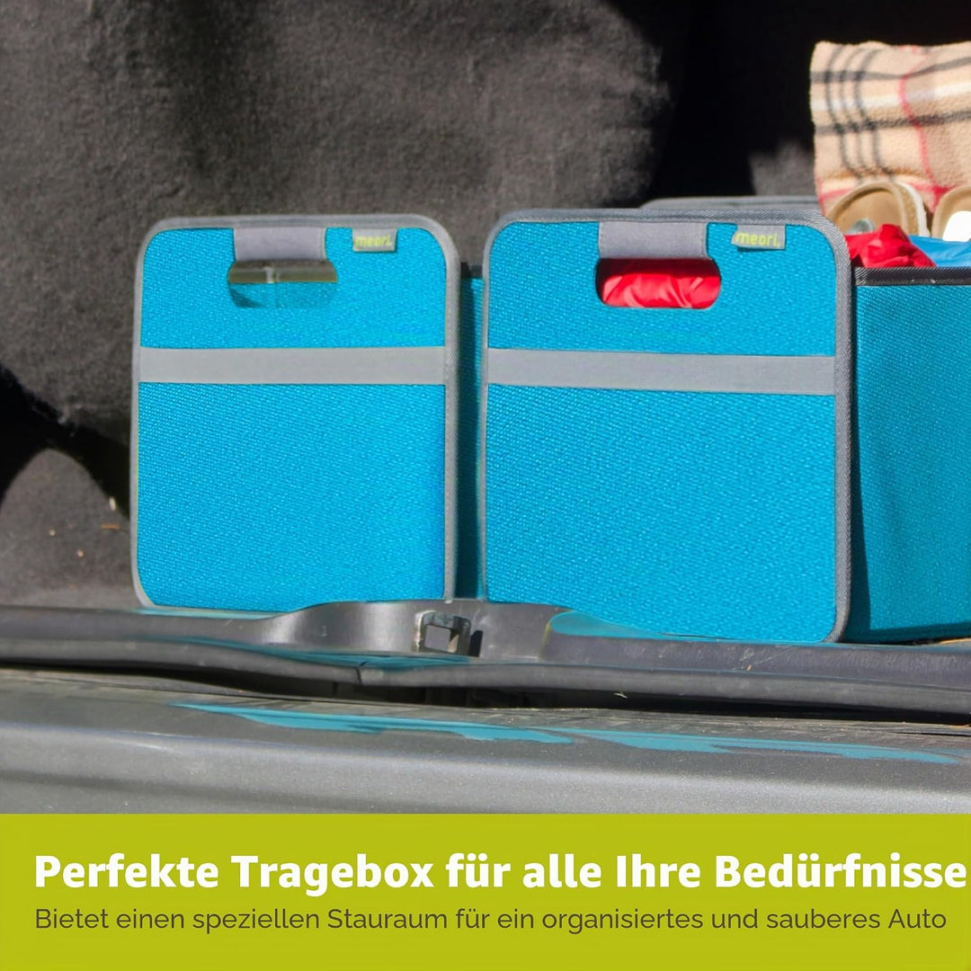 Meori Aufbewahrungsbox faltbar Traglast 30 kg - 50cm 32cm 27.5cm Grösse L Box Azur, Box Azur