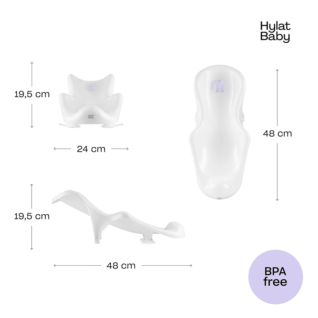 Hylat Baby Badewanneneinsatz Baby - wertvolle Badehilfe für Säuglinge und Babys von Geburt bis ca. 6