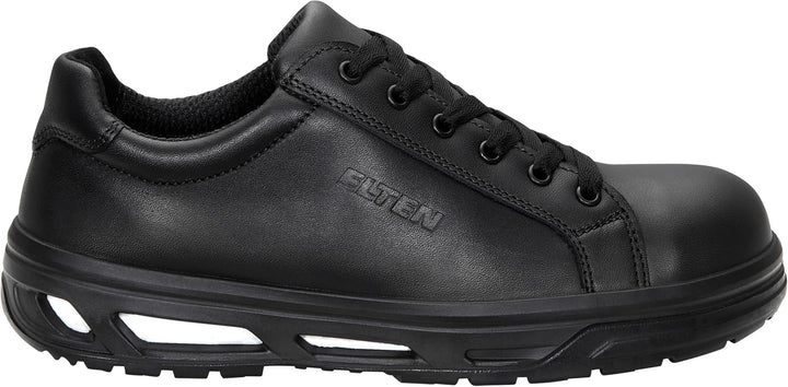 ELTEN Sicherheitsschuhe Noel XX10 Black Low ESD S2, Damen und Herren, Leder, Stahlkappe, leicht, spo