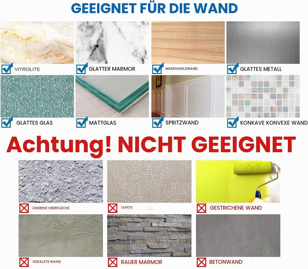 DUFU Selbstklebendes Duschregal Ohne Bohren - Raumfahrt-Aluminium-Korb mit Gehärtetem Glas | 30cm Sc