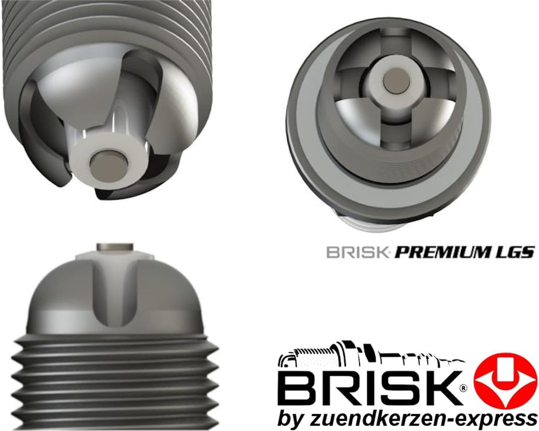 Brisk Premium Racing DOR14LGS 3025 Zündkerzen, 4 Stück, 4 Stück