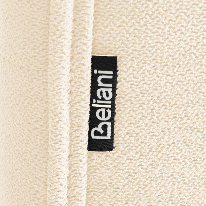 Polsterstuhl creme 2er Set Beine aus Kiefernholz Glamour Stil Velva