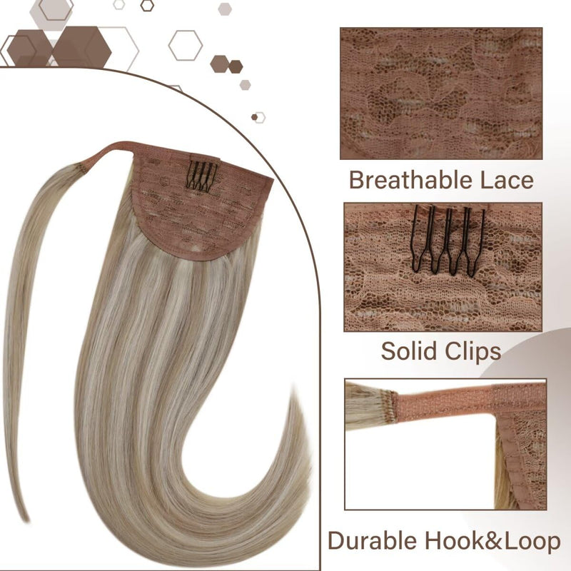 Hetto Blond Ponytail Extensions Echthaar Remy Zopf Echthaar Extensions Naturlich Echthaar Ponytail E