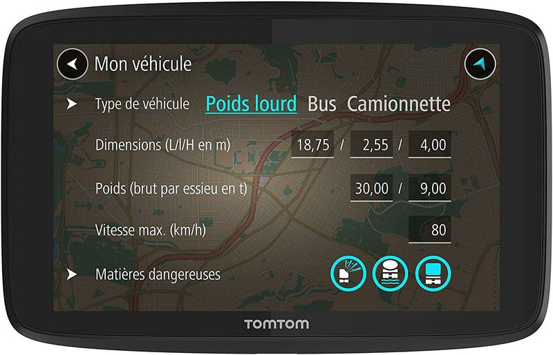 TomTom GO Professional 520 LKW-Navigationsgerät (Updates über Wi-Fi, 12,7 cm (5 Zoll), Smartphone-Be