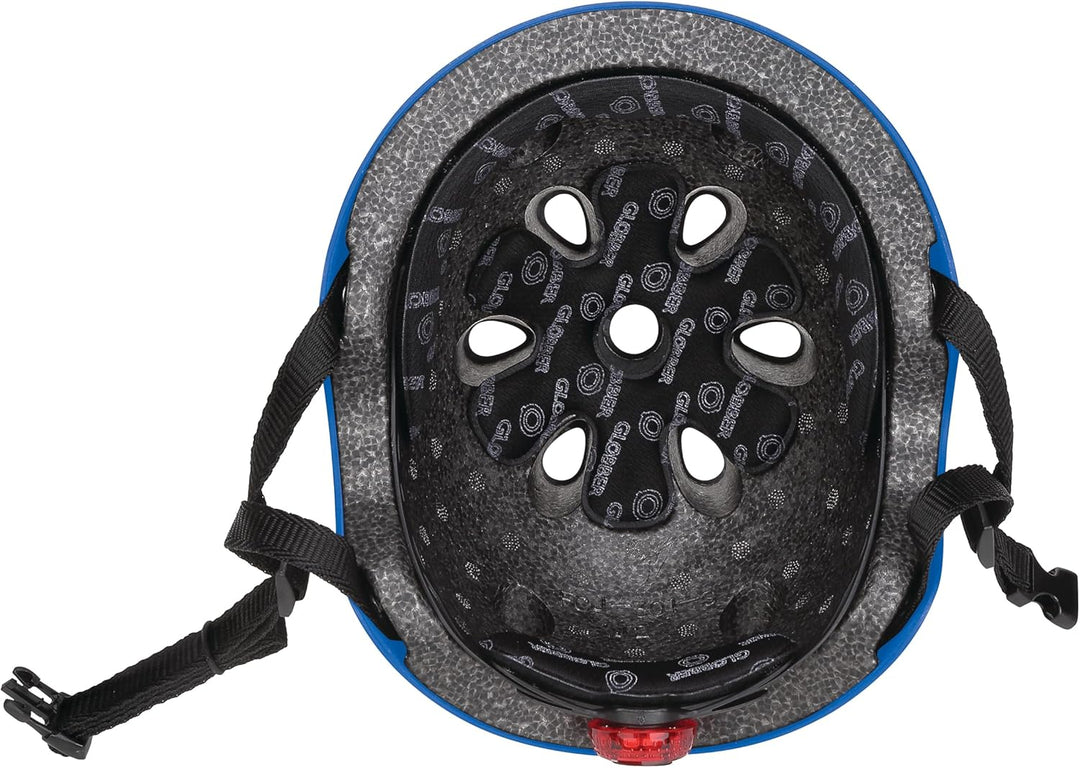 Globber Unisex Jugend Helm Primo Lights, blau, one Size