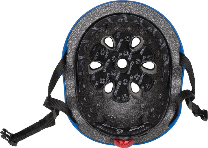 Globber Unisex Jugend Helm Primo Lights, blau, one Size