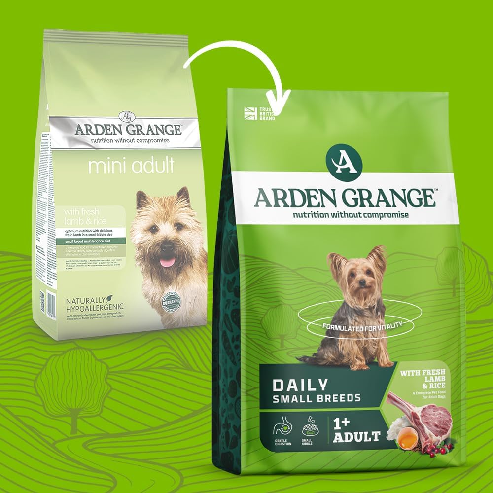 Arden Grange Mini Erwachsene Lamm und Reis Hundefutter - 6 kg 6 kg (1er Pack), 6 kg (1er Pack)