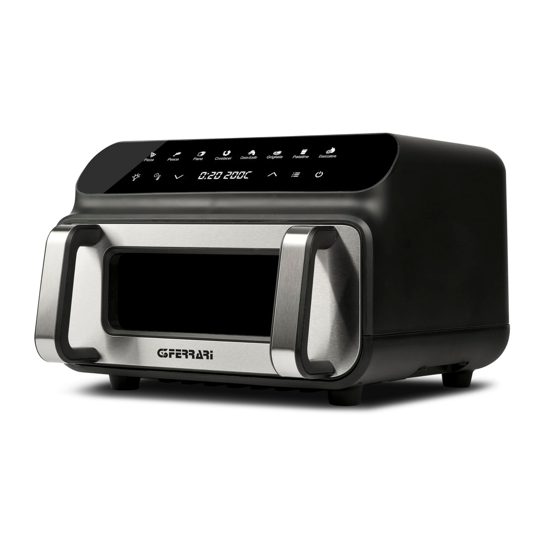 G3 Ferrari G10181 Heissluftfritteuse & BBQ-Grill “Friggisano BBQ”, 2000 W, 10 L XXL, 8 Programme, Mu