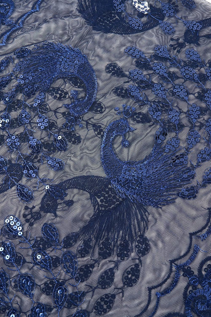 BABEYOND Pailletten-Schal für Damen, 1920er-Stil, Fransen, Abendumhang, Hochzeit, Braut-Schal, Schal