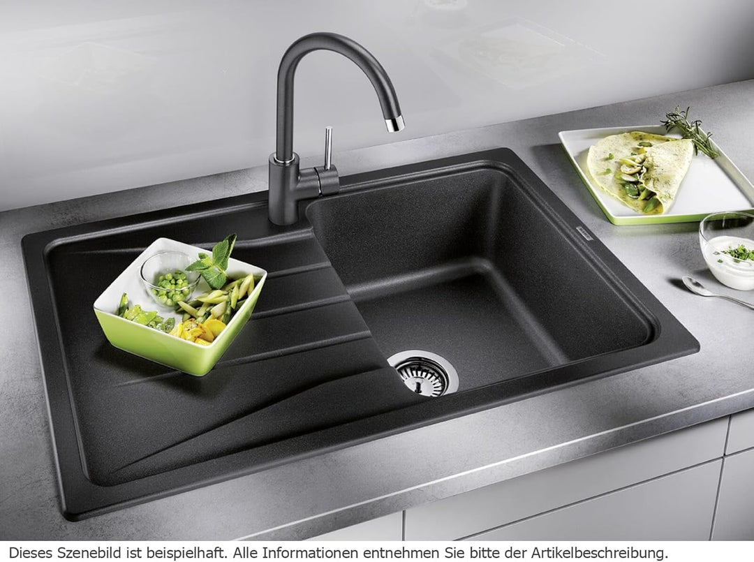 BLANCO SONA 45 S | SILGRANIT cafe | Einbauart: Einbau von Oben | reversibel | ohne Ablauffernbedienu