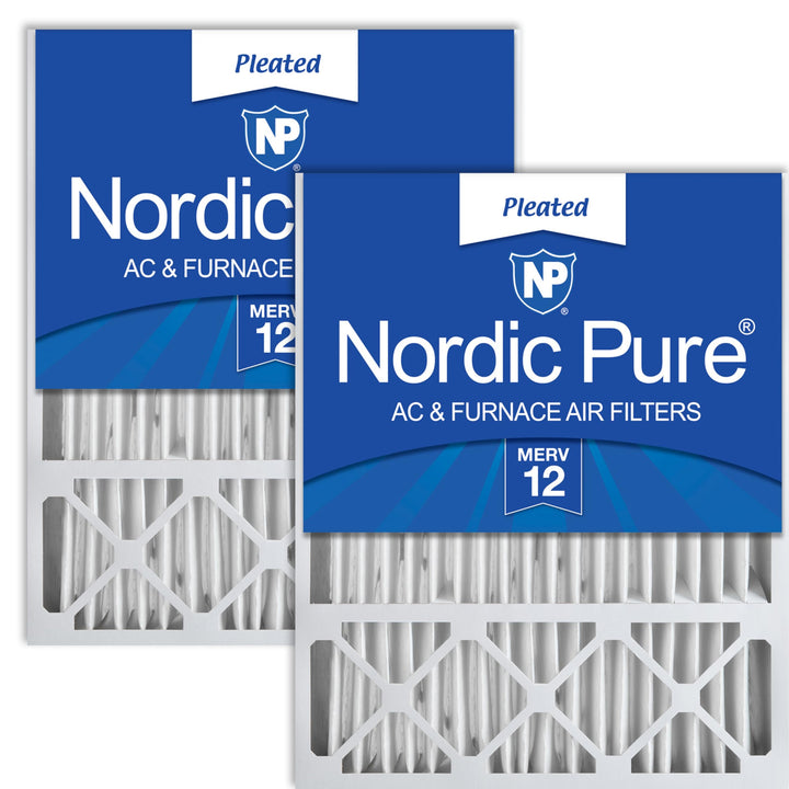 Nordic Pure 16 x 25 x 5 MERV 12 Honeywell/Lennox AC Ofenluftfilter, 2 Stück MERV 12 2 Count (Pack of