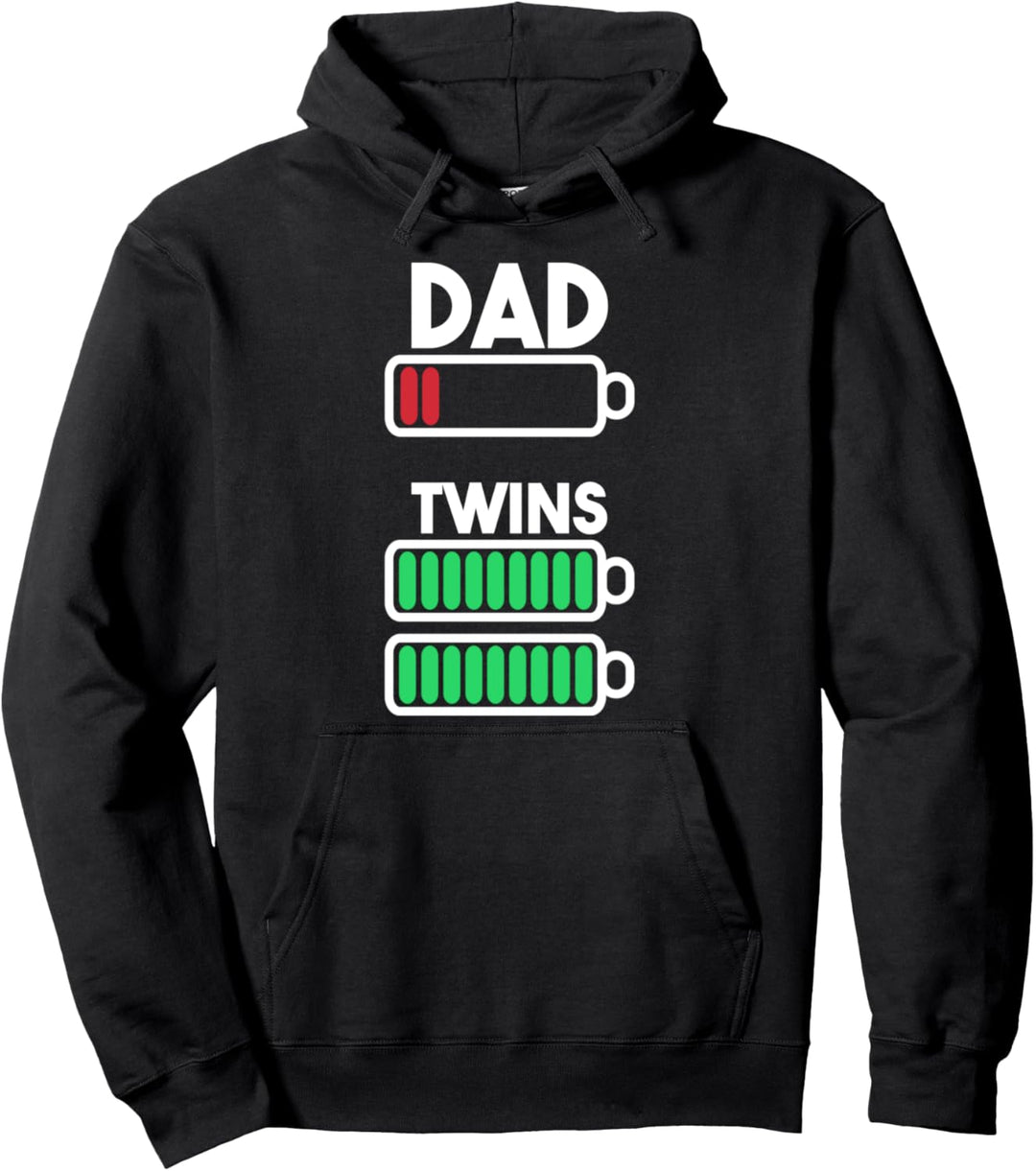 Papa Vater Sohn Tochter Zwillinge Twins Geburt Geschenk Pullover Hoodie