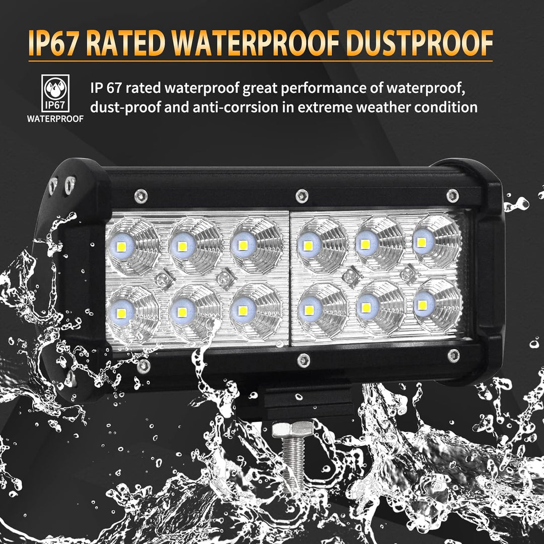 Willpower Led Arbeitsscheinwerfer Bar 18 cm 36W LED Scheinwerfer 12V 24V Flutlicht Zusatzscheinwerfe