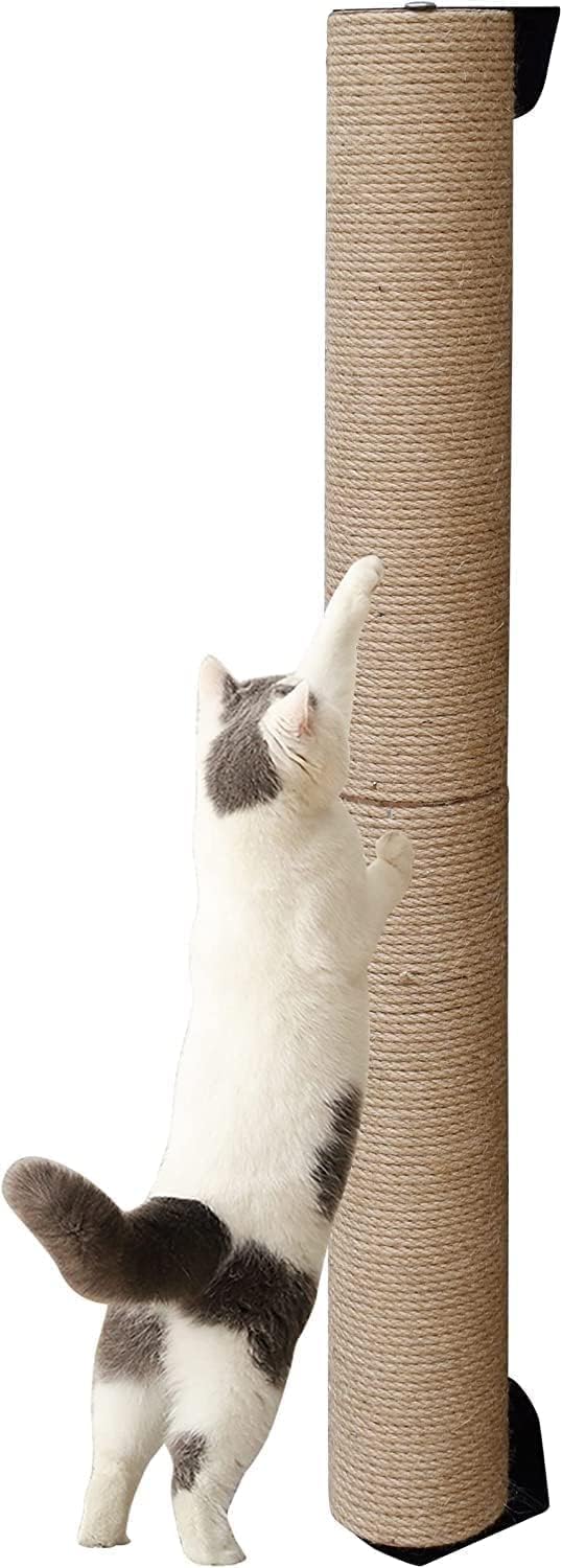 Katzenkratzbaum, 81 cm hoch, Wandregale für Katzen im Innenbereich (Jute-Seil Upgrade_81 cm hoch) Ju