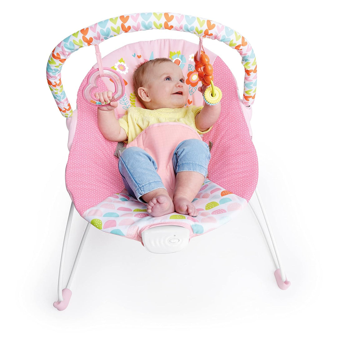 Bright Starts, Babywippe, Fancy Fantasie mit Beruhigenden Vibrationen, Maschinenwaschbarem Sitzpolst