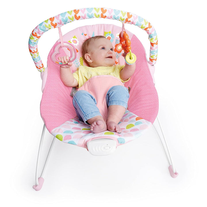 Bright Starts, Babywippe, Fancy Fantasie mit Beruhigenden Vibrationen, Maschinenwaschbarem Sitzpolst