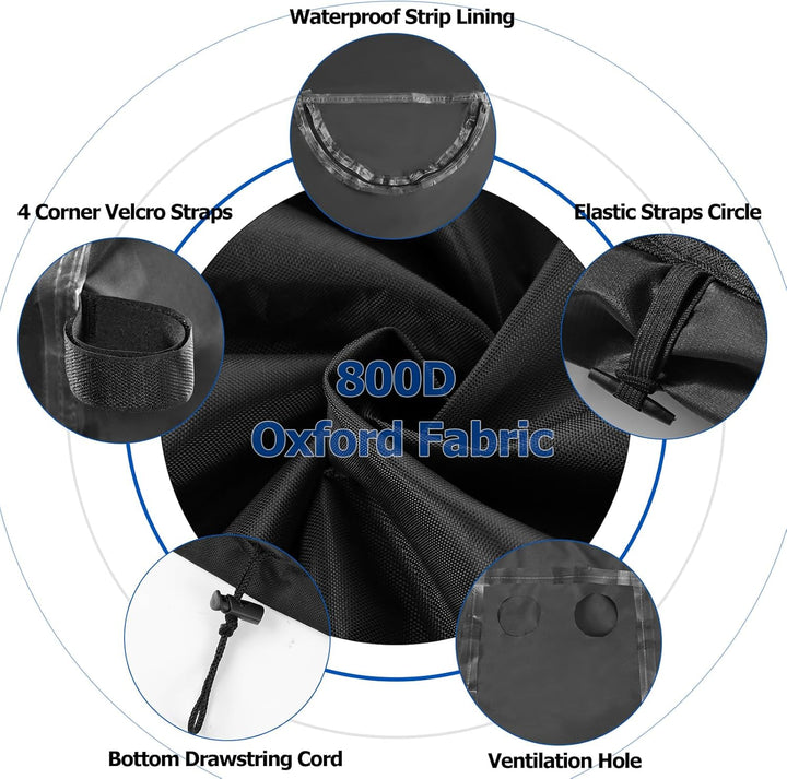 800D Oxford Wasserdichte Generator Abdeckung für den Aussenbereich, Outdoor Garden Patio Universell