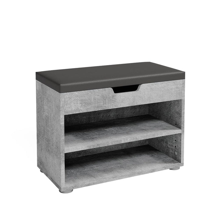 Vicco Schuhbank Rolfe, Beton/Anthrazit, 60 x 45 cm