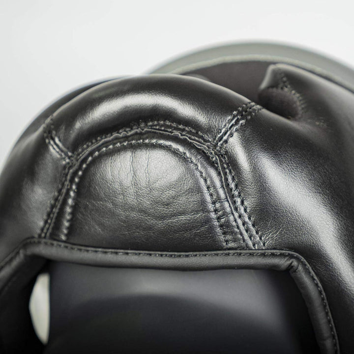 Paffen Sport «Kids» Kopfschutz für das Training im Boxen, Kickboxen, Muay Thai Schwarz/Weiss/Grau, S