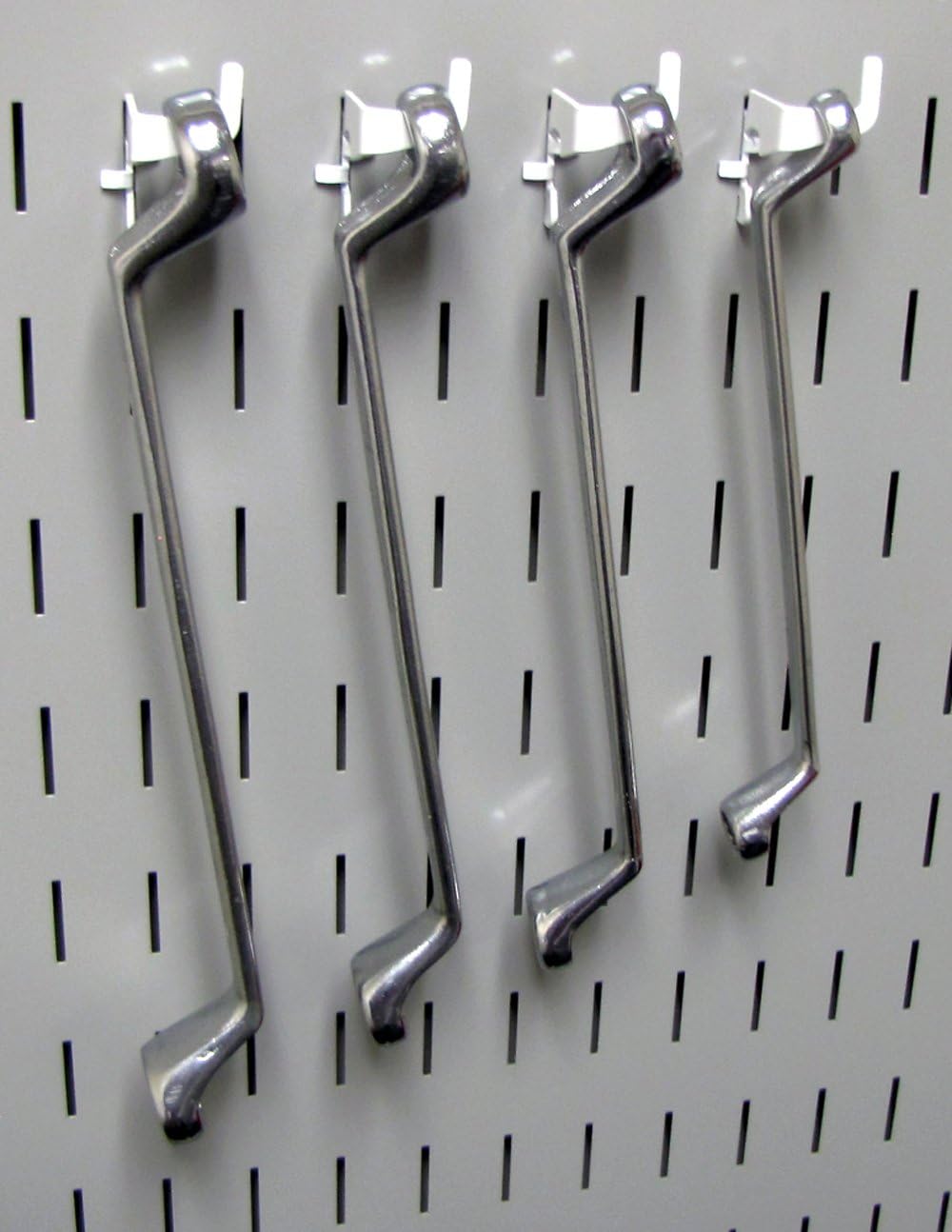 Wandplatte KT-200-DLX B, Aufbewahrungsplatte mit Schlitzen, Deluxe-Haken-Sortiment, KT-200-DLX W Wei