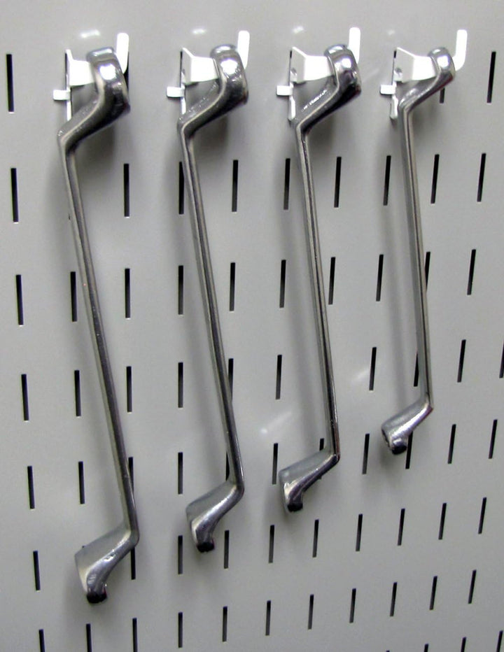 Wandplatte KT-200-DLX B, Aufbewahrungsplatte mit Schlitzen, Deluxe-Haken-Sortiment, KT-200-DLX W Wei