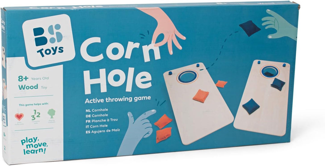 BS Toys Cornhole Spiel für Garten - Wurfspiel für Draussen - Holz Konstruktion - Spass für die ganze