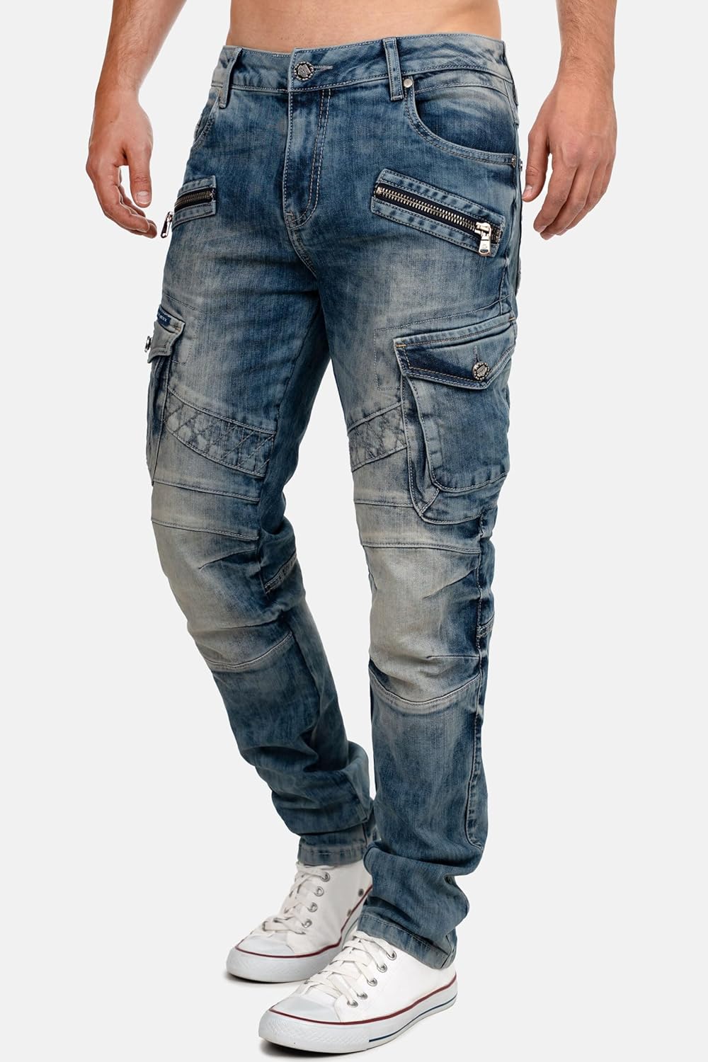 Cipo & Baxx Herren Jeans – Stylische Denim-Mode mit einzigartigem Design, Slim-Fit & Regular-Fit, Bi