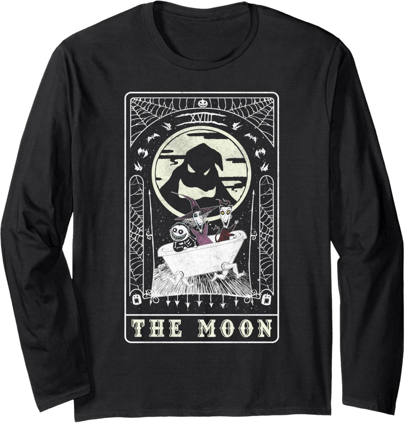 Nightmare Before Christmas The Moon Bathtub Tarot Card Langarmshirt