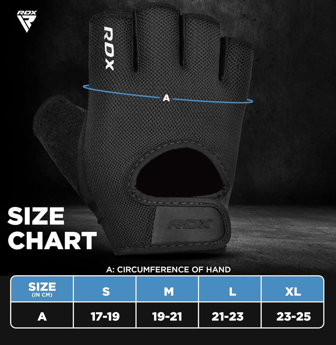 RDX Fitness Handschuhe Herren Damen, Trainingshandschuhe Krafttraining Anti-Rutsch Gewichtheber Hand