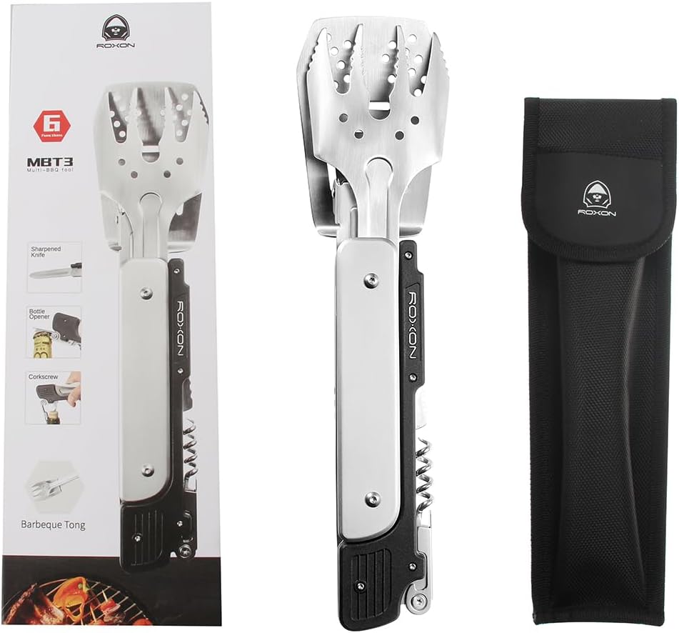 Roxon Grillbesteck (BBQ Tool) 6 in 1 ohne Gravur