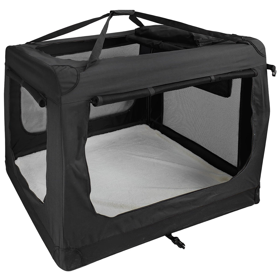 Faltbare Hundebox Transporttasche Transportbox Auto für Katze Hunde Grosse Kleine Box Bag Bed Decke