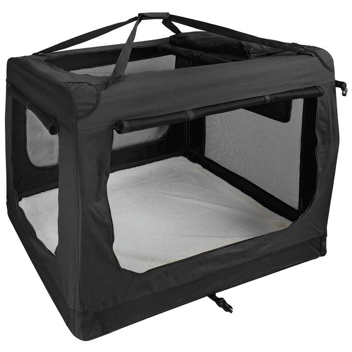Faltbare Hundebox Transporttasche Transportbox Auto für Katze Hunde Grosse Kleine Box Bag Bed Decke