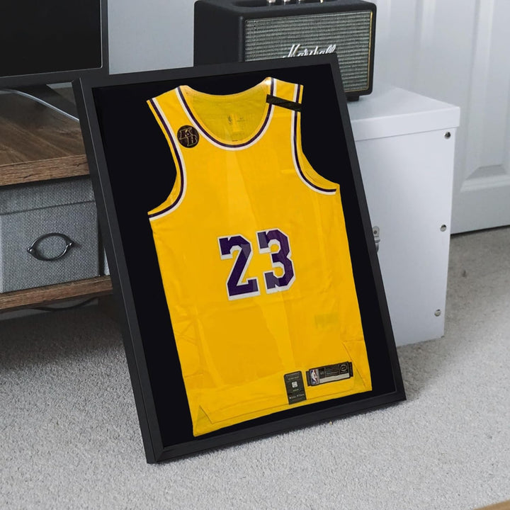 Avalo Objektrahmen - Einrahmung Fussballtrikot - 3D Box Frame - 60x80 CM - Schwarz - Deep Frame - Tr