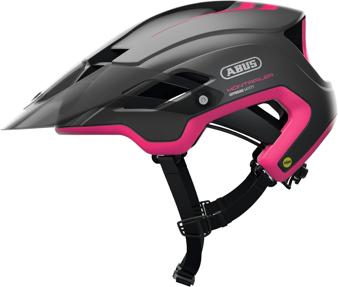 ABUS Mountainbike-Helm MonTrailer MIPS - Robuster Fahrradhelm für den Geländeeinsatz - Unisex M (55-