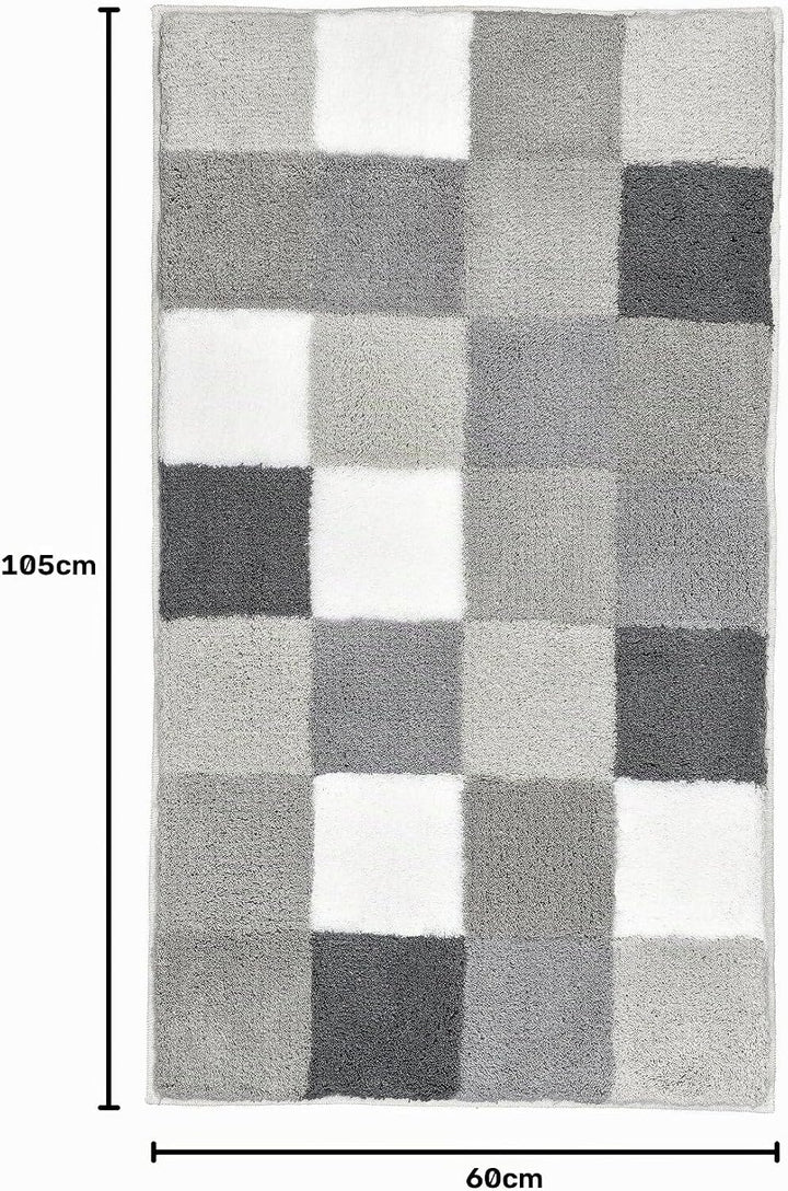 Kleine Wolke Caro Badteppich, Mikrofaser, Flanell, 1 cm cm, 60 x 105 cm Flanell 60 x 105 cm, Flanell