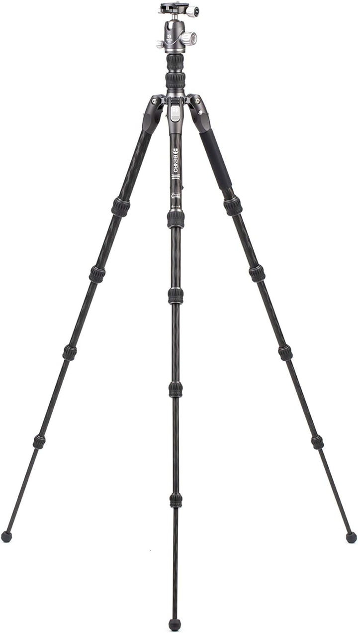 Benro Carbon Fibre Zero Series Tripod/Monopod with VX20 Ballhead, 5 Leg Sections, Twist Leg Locks, P