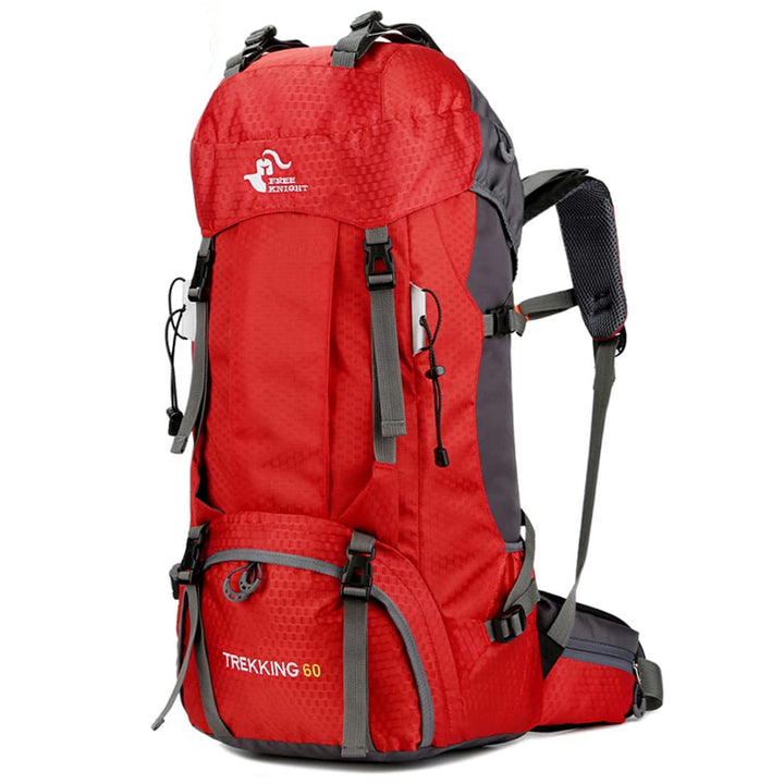 Bseash 60L Wasserdichter leichter Wanderrucksack mit Regenschutz, Outdoor Sport Tagesrucksack Multif
