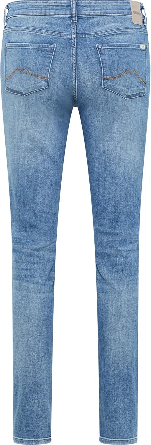 MUSTANG Damen Jeans Hose Crosby 26W / 30L Mittelblau 402, 26W / 30L Mittelblau 402
