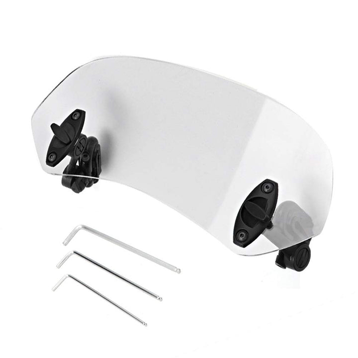 DEWIN Windabweiser Motorrad, Universal Windschutzscheibe Motorrad Windschild Spoiler Universal Motor
