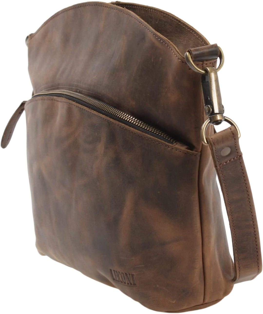 LECONI Umhängetasche für Damen Schultertasche Freizeittasche Damentasche Frauen Ledertasche Handtasc