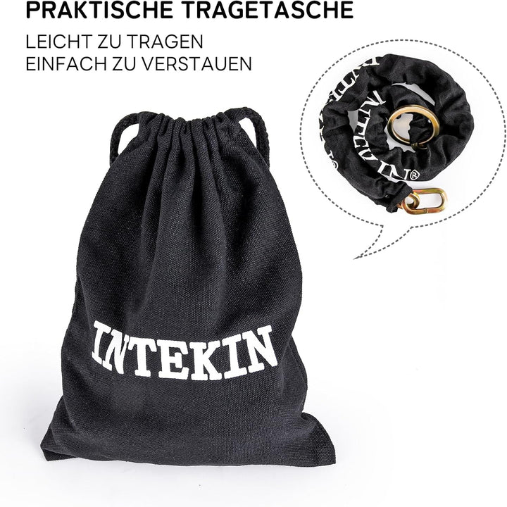 Schloss Kette - 8 mm starke Motorrad-Kette aus gehärtetem Stahl - 96 cm Länge Schwarz 96 cm - 8 mm V